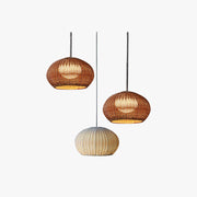 Ray Modern Lantern Pendant Light, Metal/Acrylic, Beige/Coffee - Lamp Copper