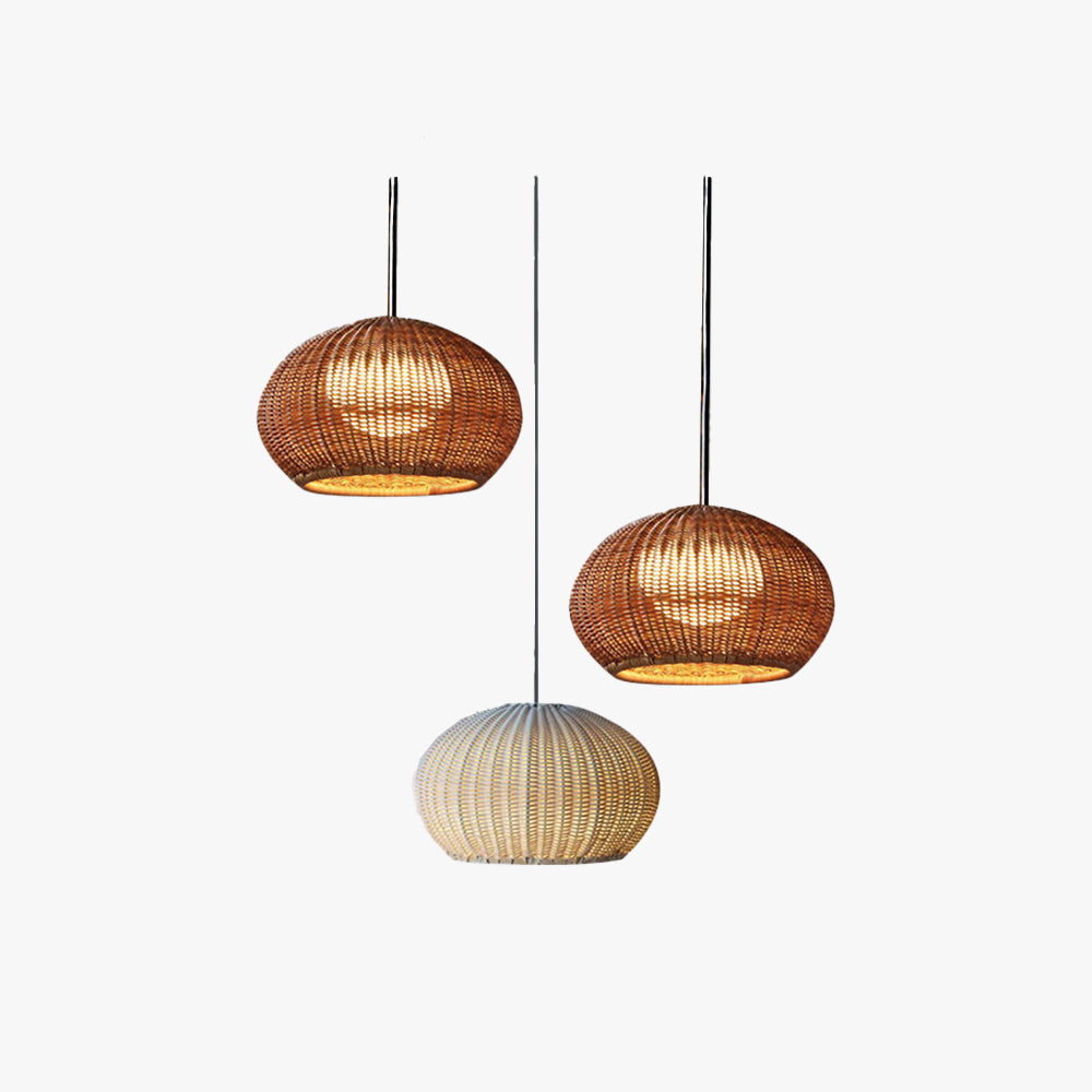Ray Modern Lantern Pendant Light, Metal/Acrylic, Beige/Coffee - Lamp Copper