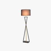 Baines Tripod Floor Lamp, Black & Flaxen, L 158CM - Lamp Copper