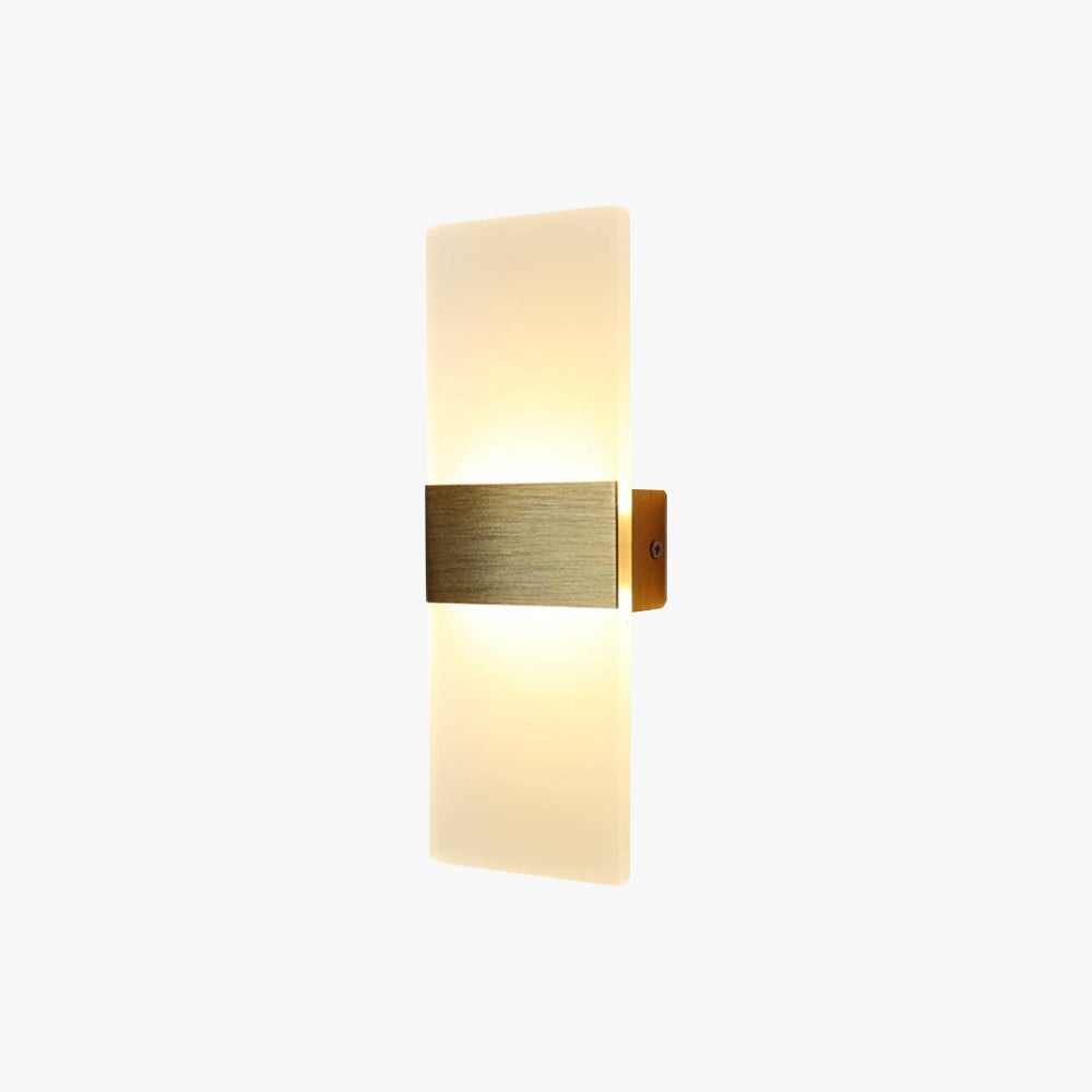 Arisha Rectangular Wall Lamp, 3 Colour - Lamp Copper