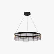 Arisha Modern Ring Metal Pendant Light, Black - Lamp Copper