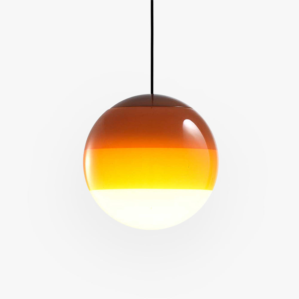 Edith Colorful Glass Pendant Light - Lamp Copper