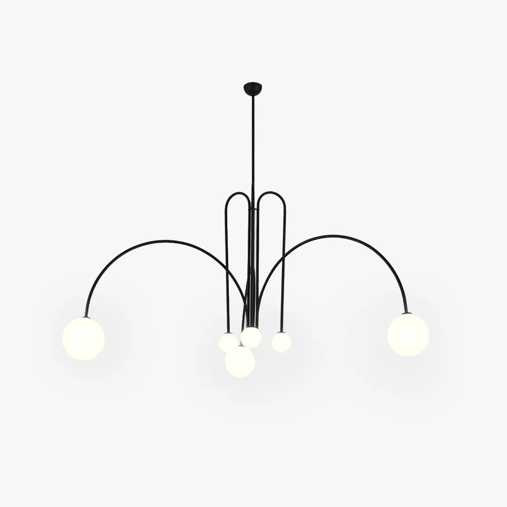 Monica Pendant Light Double Layer Glass Bubble - Lamp Copper