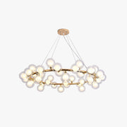 Valentina Modern Gold Bubble Pendant Light, Metal & Glass - Lamp Copper