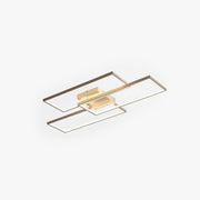 Arisha Rectangular Flush Mount Ceiling Light, 2 Colour - Lamp Copper