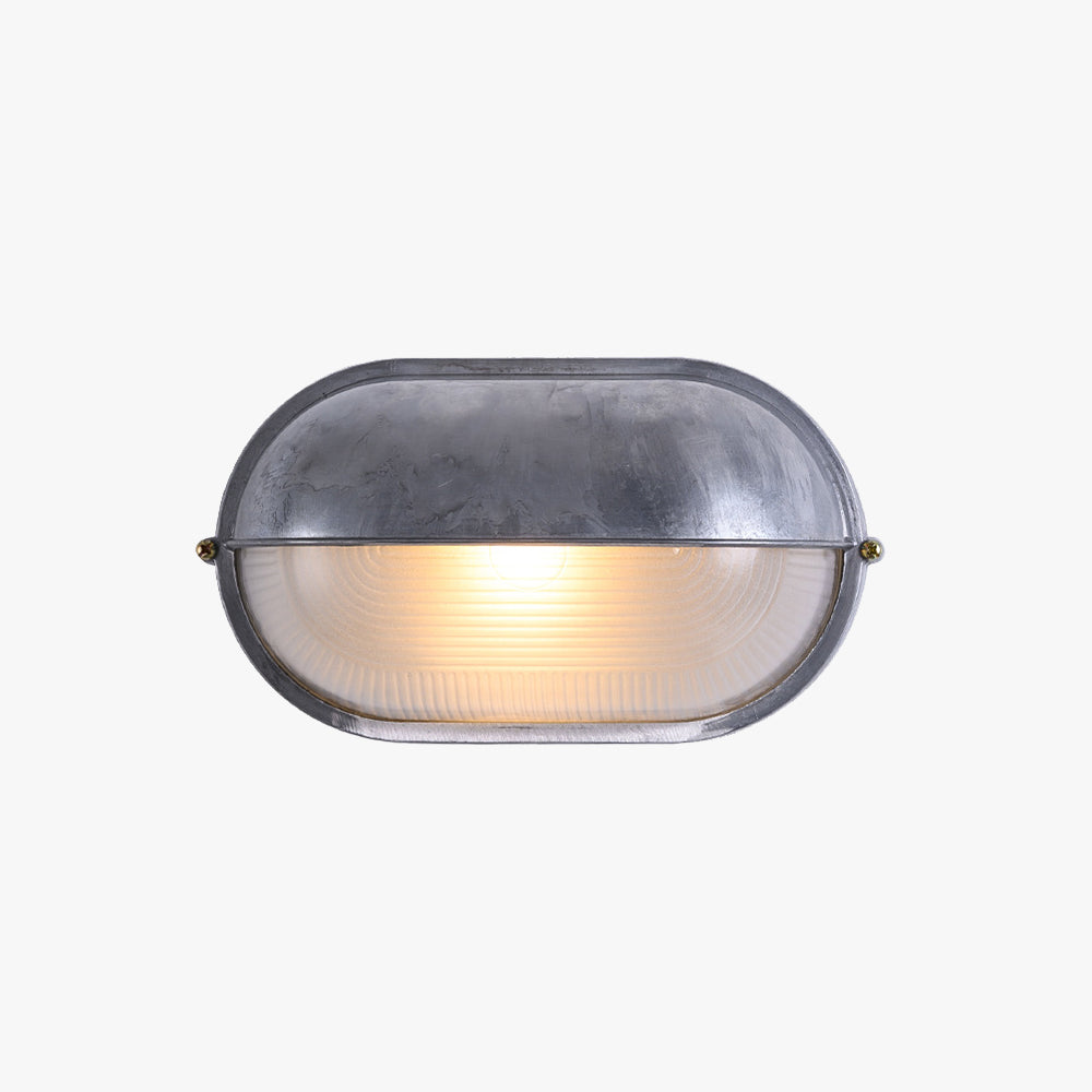 Vorn Modern Round/Ellipse Outdoor Waterproof Wall Lamp. 2 Colors - Lamp Copper
