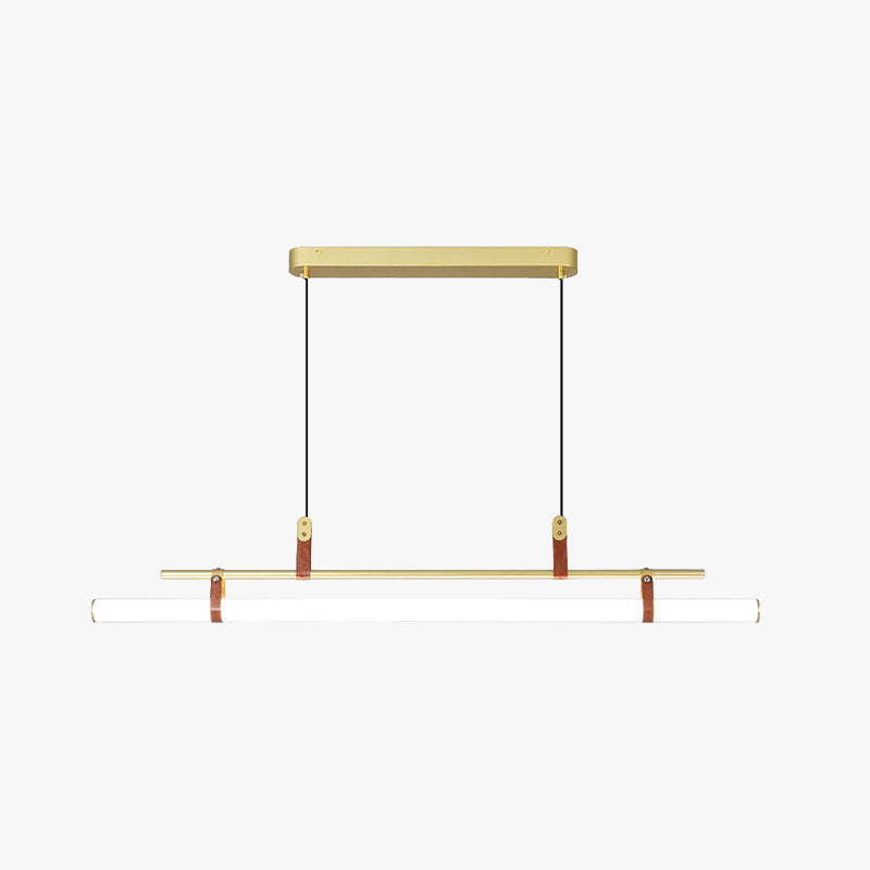 Inari Modern Linear Metal Pendant Light,Black/Gold - Lamp Copper