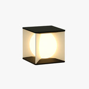 Ray Modern Moon Outdoor Pier-Mount Pillar Light - Lamp Copper