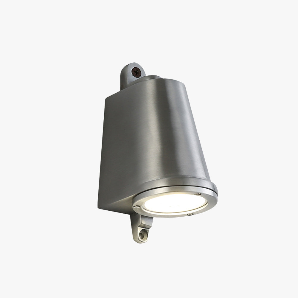 Ray Industrial Metal Bell Shaped Indoor Wall Lamp, Black/Grey/Coppery/Aluminum - Lamp Copper