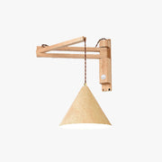 Muto Adjustable Wall Lamp, Wood/Metal, 2 Color, Living Room - Lamp Copper