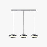 Arisha Minimalist Circular Metal Pendant Light,Silver/Gold/Rose Gold - Lamp Copper