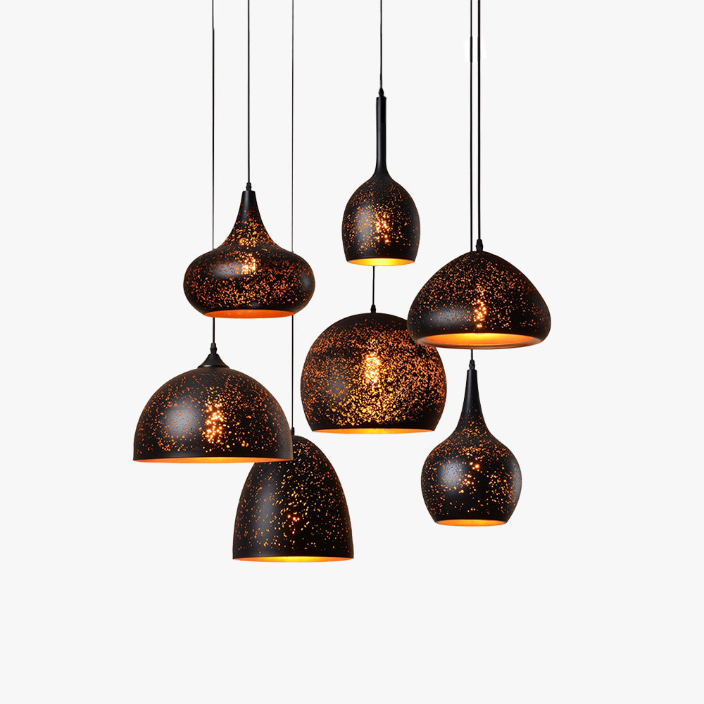 Alessio Geometry Pendant Light, 7 Style - Lamp Copper