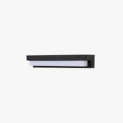 Ray Minimalist Solar Linear Acrylic Outdoor Wall Lamp, Black - Lamp Copper
