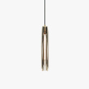 June Brass Designer Glass Pendant Lamp Smoky - Lamp Copper
