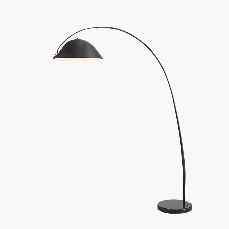 Avi Modrn Fishing Rod Metal Floor Lamp, Black - Lamp Copper