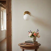 Pearl Glass Wall Sconce Modern Hallway