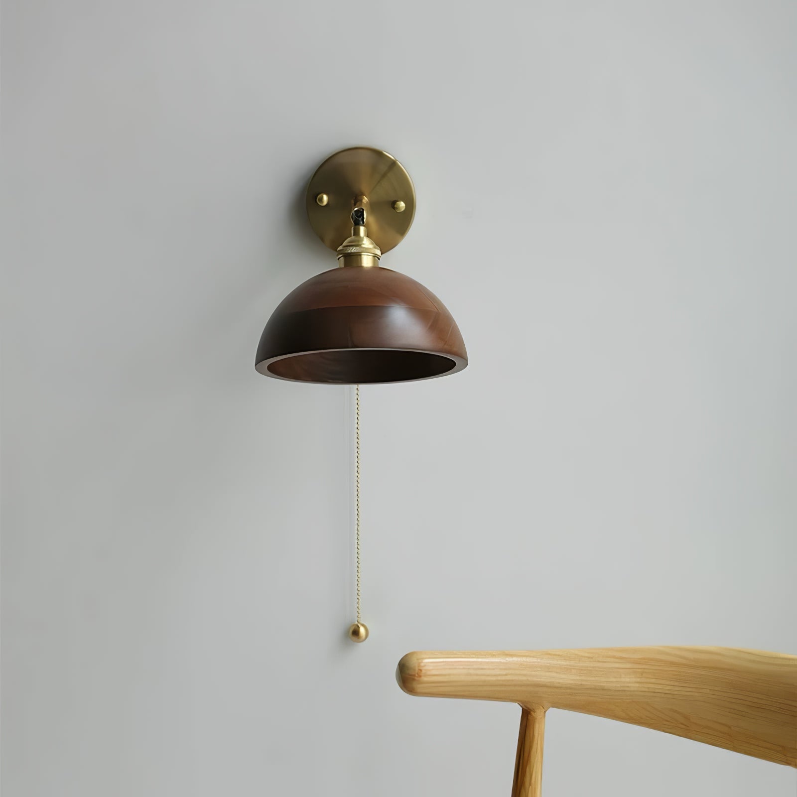 Eira Vintage Pull Chain Switch Wall Lamp - Lamp Copper
