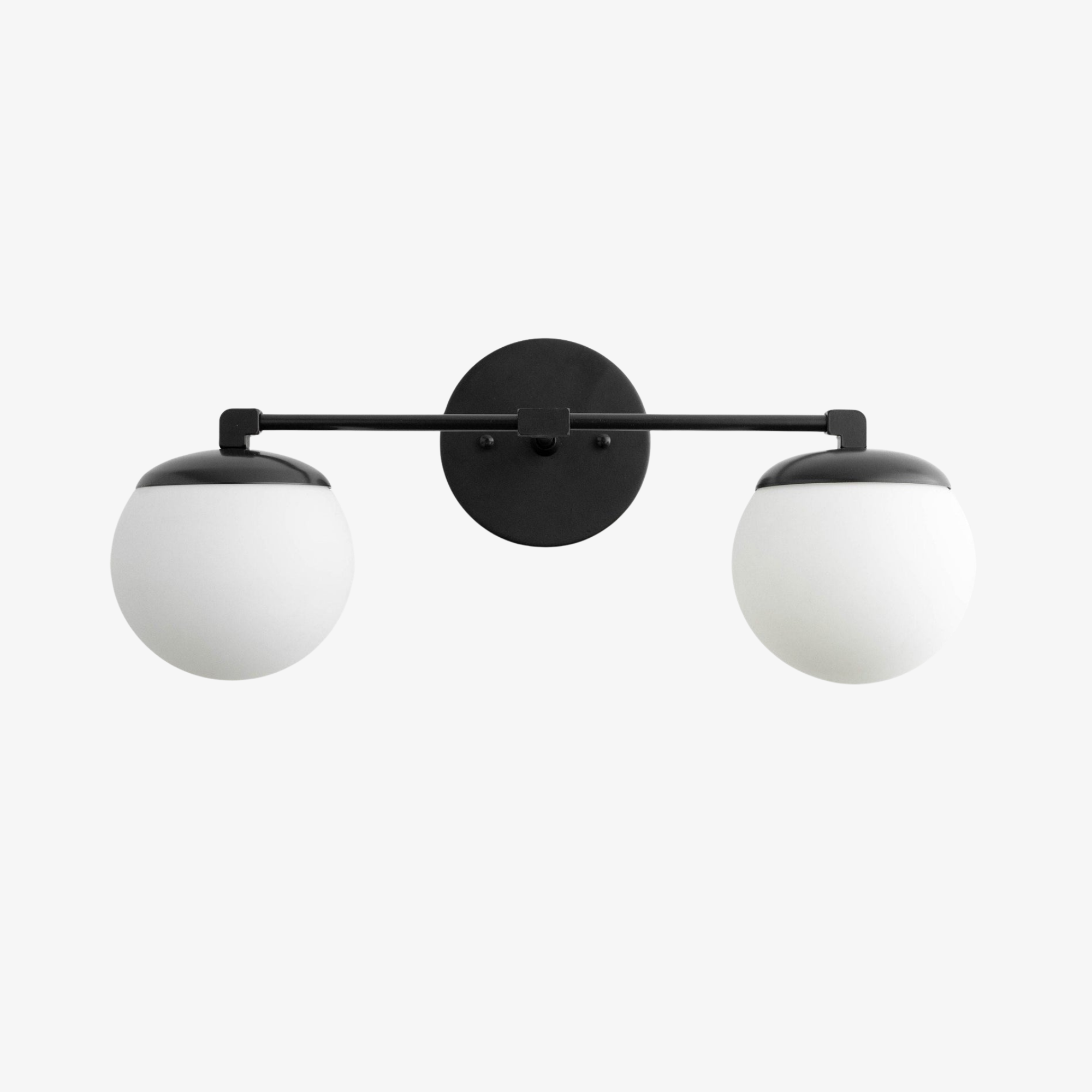 Pearl Milk Glass  Brass Wall Sconce Bathroom