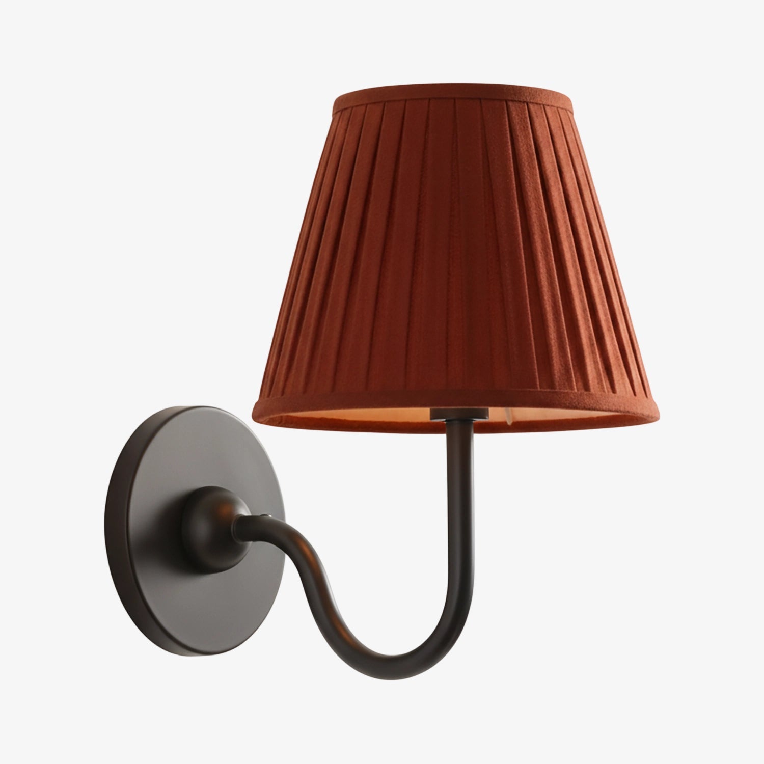 Grace Brass Linen Wall Lamp