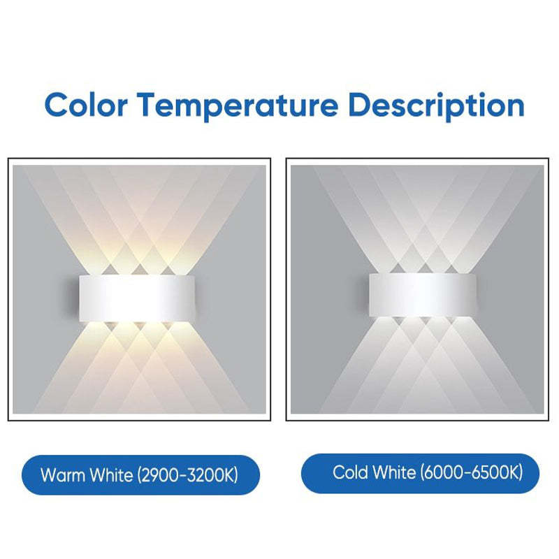 Tronix Modern Rectangular Metal Outdoor Wall Lamp, Black/White, Water-wave - Lamp Copper
