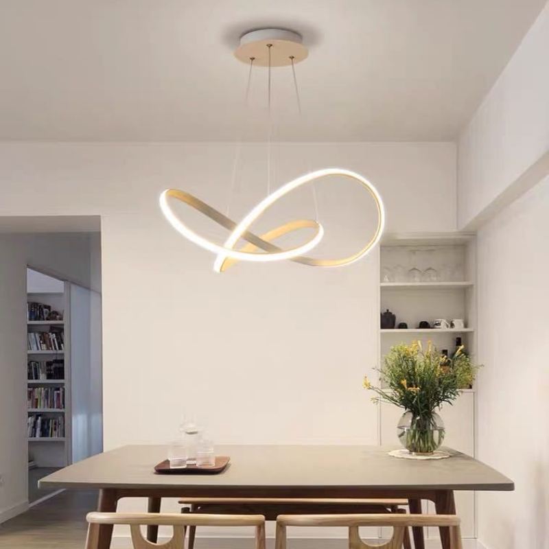 Arisha Modern Led Pendant Light, Black/White, Living Room/Bedroom - Lamp Copper
