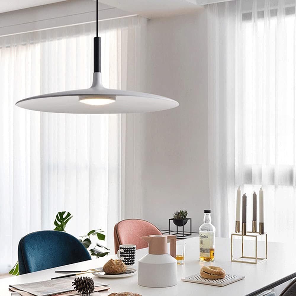Rava Pendant Light Pan, Plate Shape Modern Design - Lamp Copper