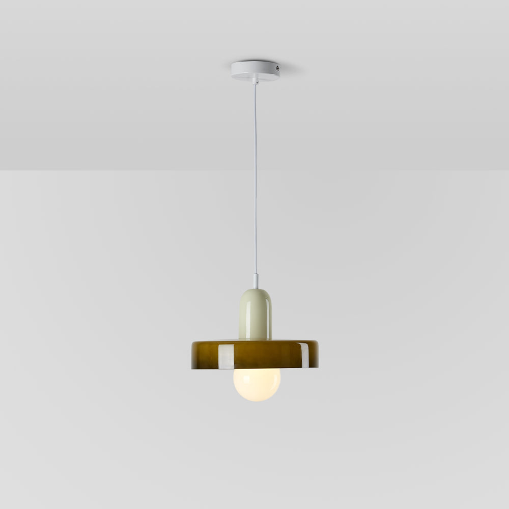 Jess Vintage Glass Pendant Light - Lamp Copper