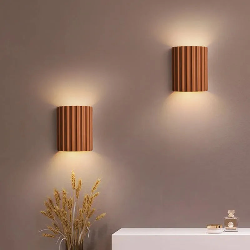 Cora Semi-cylindrical Resin Wall Lamp - Lamp Copper