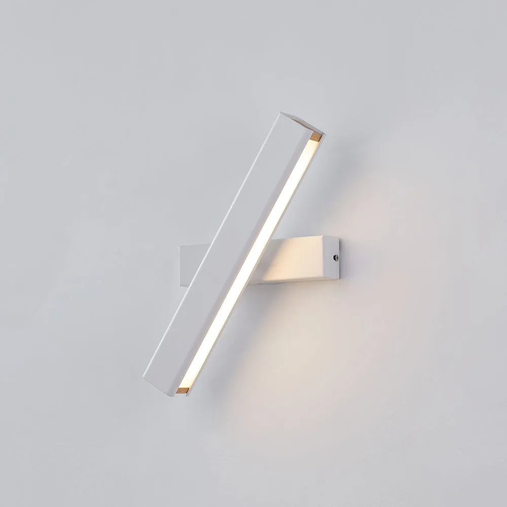 Orin Modern Rectangles Metal Rotatable Wall Lamp, Black/White - Lamp Copper
