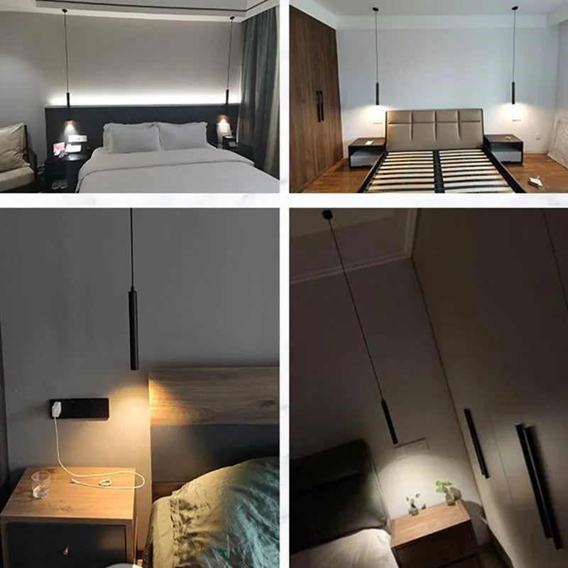Filo Linear Pendant Light - Lamp Copper