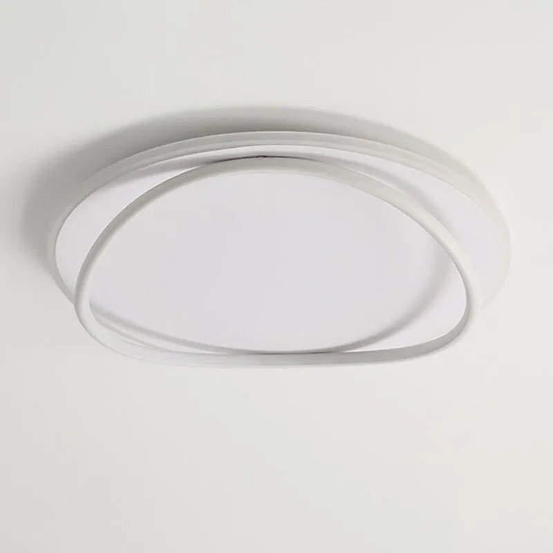 Arisha Minimalist Ring Modernom Flush Mount Ceiling Light - Lamp Copper