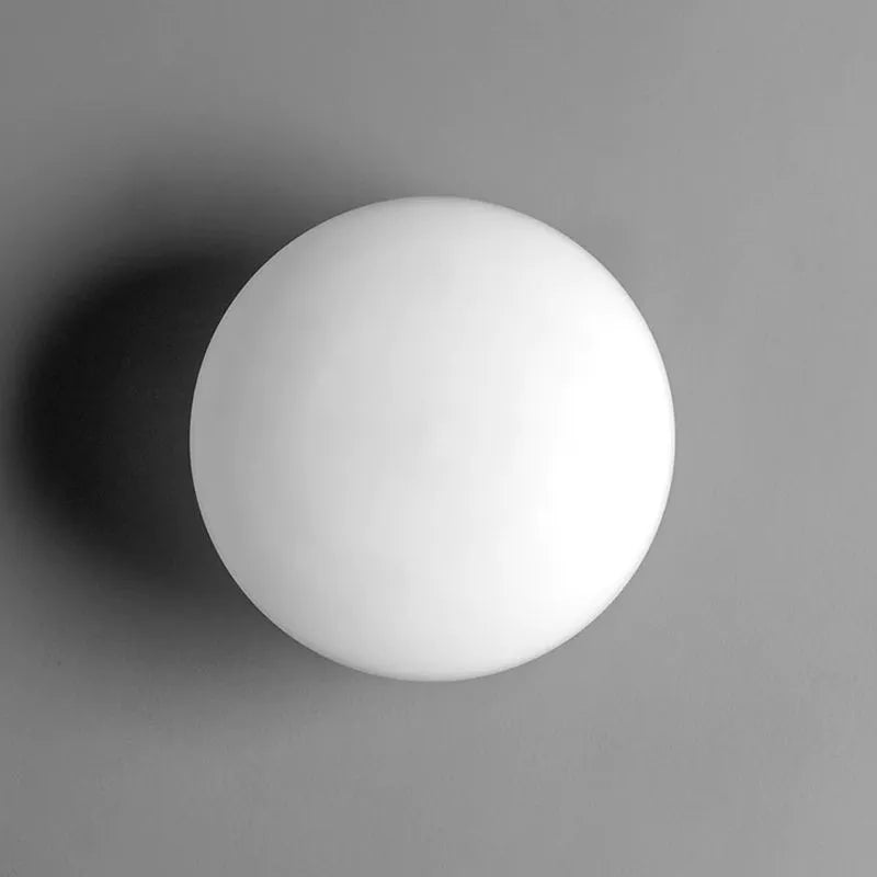 Valentina Modern Globe Shape Vanity Metal Glass LED Wall Lamp - Lamp Copper