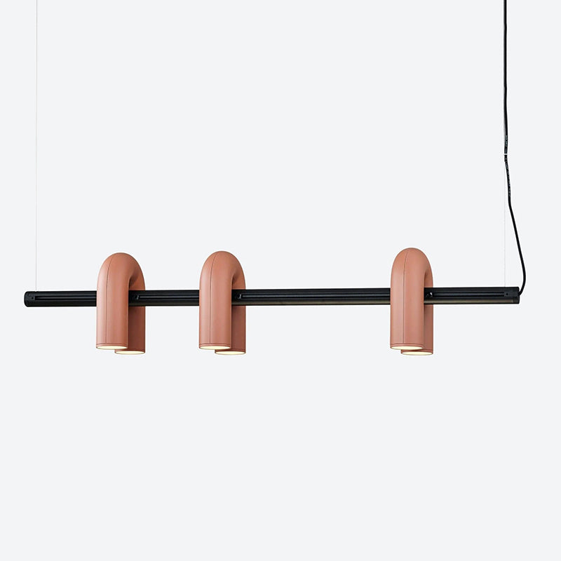 Arisha Modern Pendant Light Linear With 3 U-Shaped Light - Lamp Copper