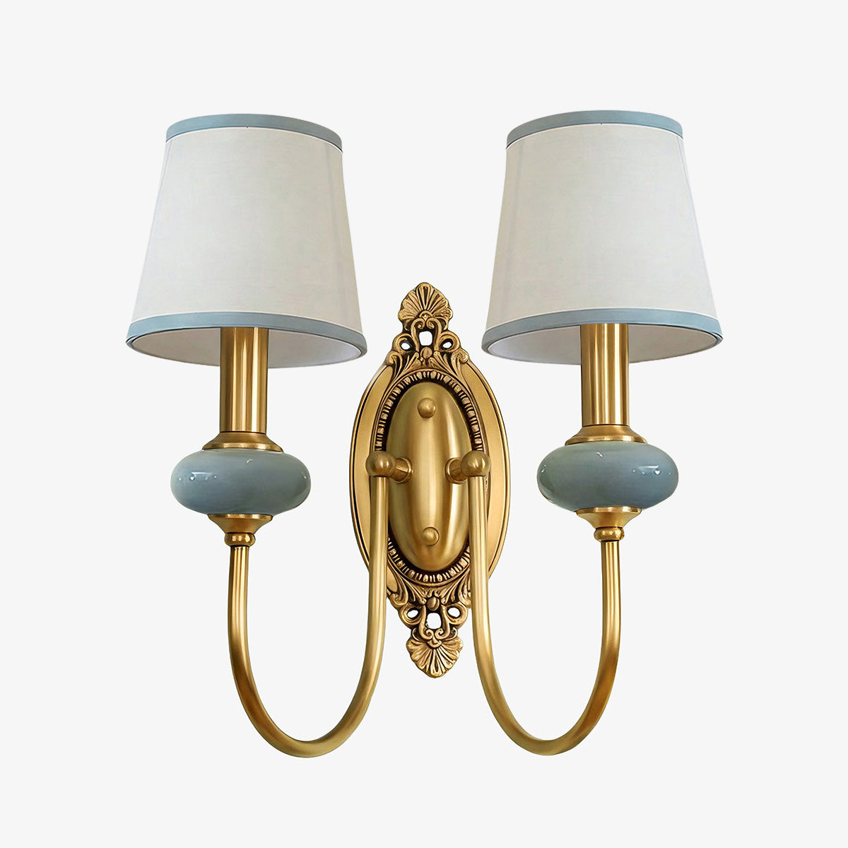 Lodge Wall Lamp Ceramic&Fabric&Metal