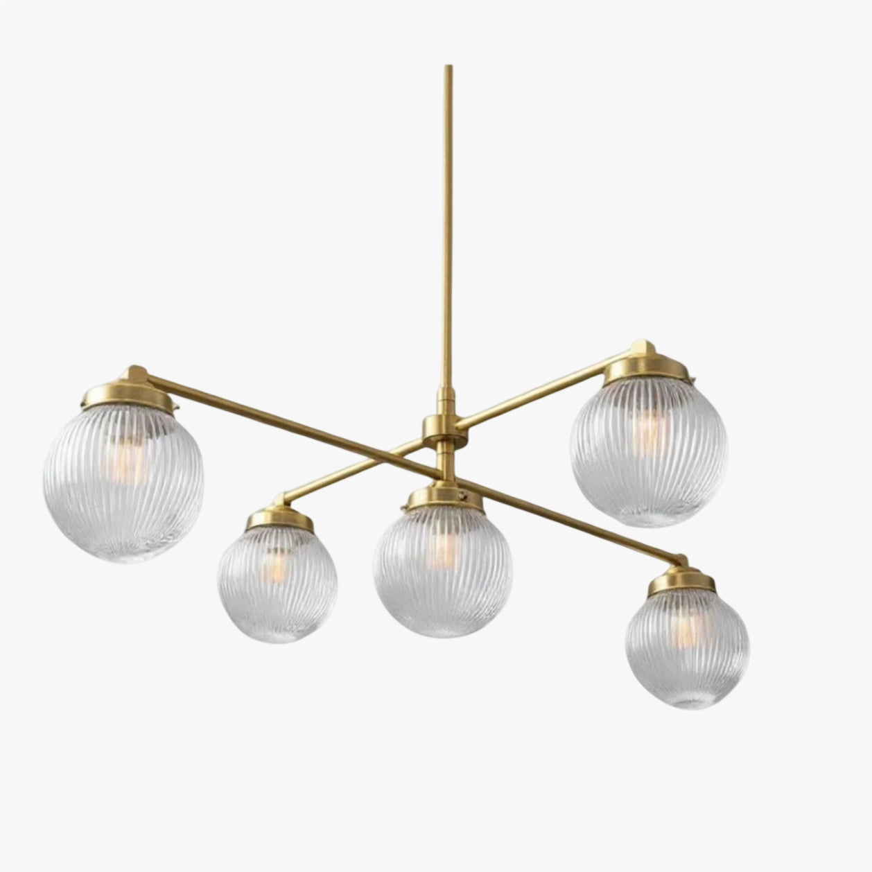 Pearl Multi-Light Brass Chandelier
