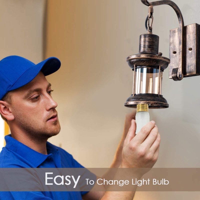 Etra Industrial Style Indoor Retro Wall Lamp - Lamp Copper