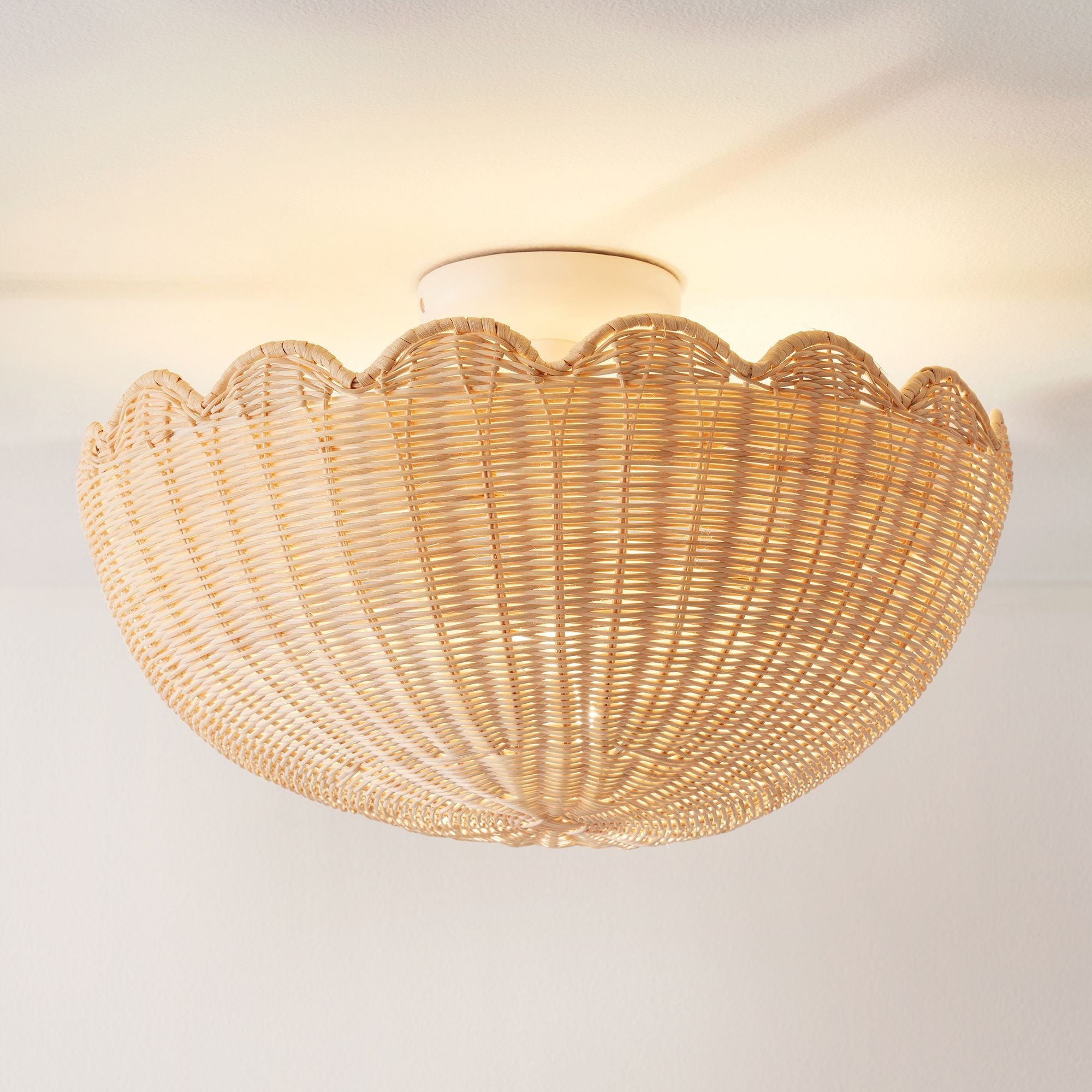 Fungi Celling Light Rattan&Metal