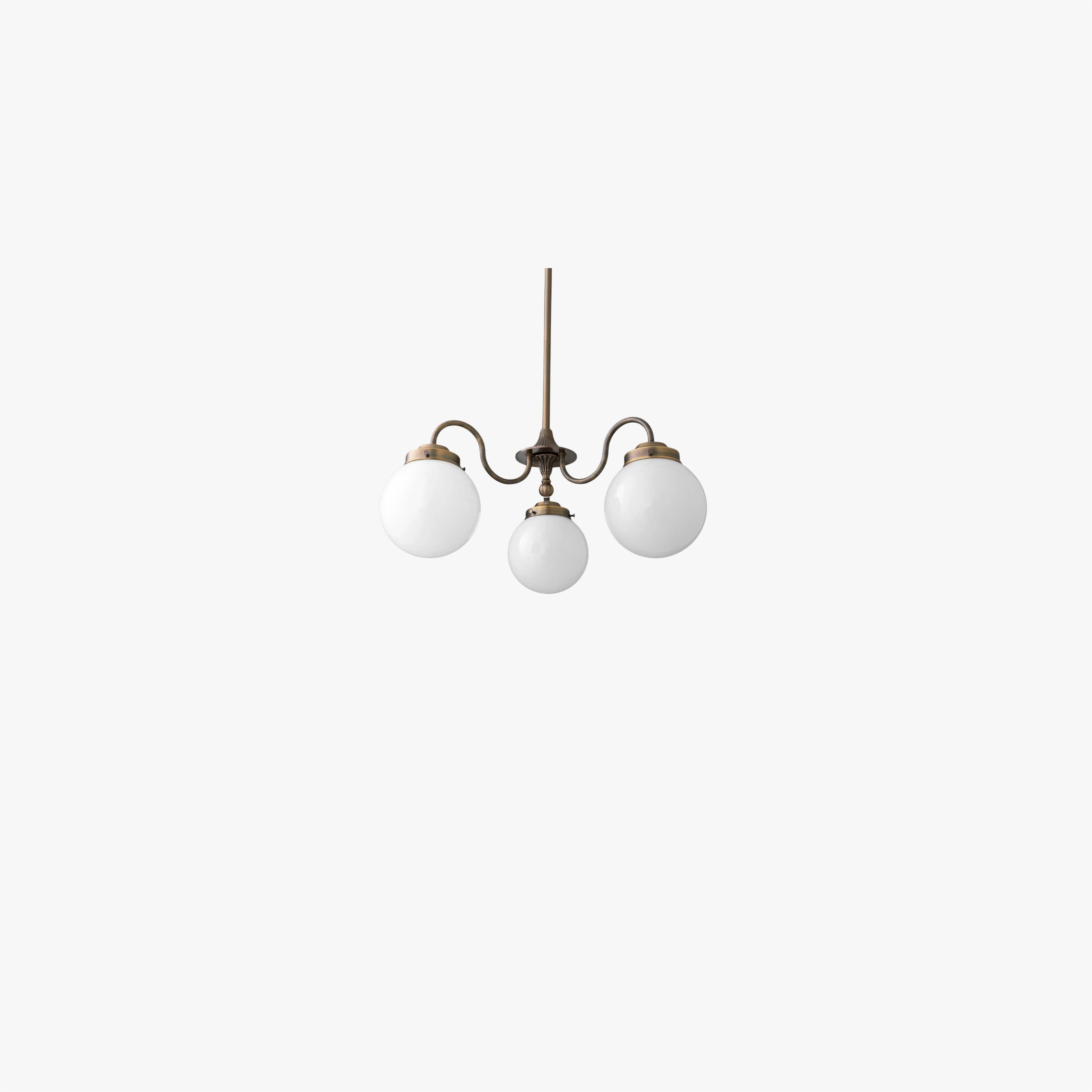 Pearl 3-Light Glass  Chandelier