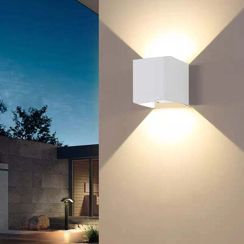 Nexu Modern Adjustable Square Outdoor Wall Lamp LED - Lamp Copper