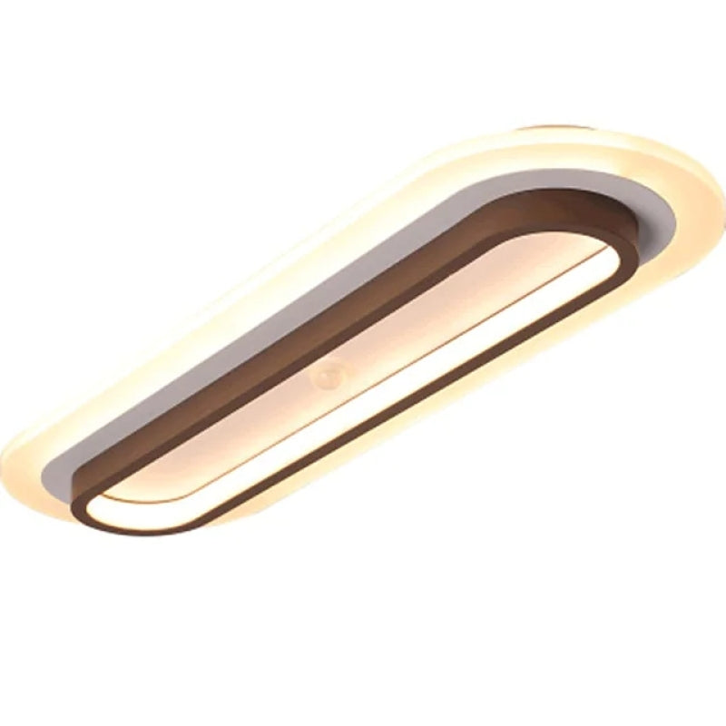 Arisha Modern Linear Metal/Acrylic Ceiling Light - Lamp Copper