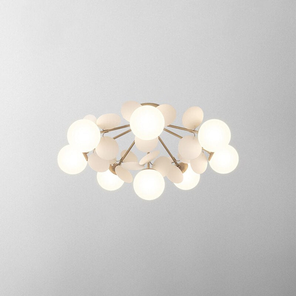 Nexen Multicolored Flower Branch Chandelier Living Room - Lamp Copper