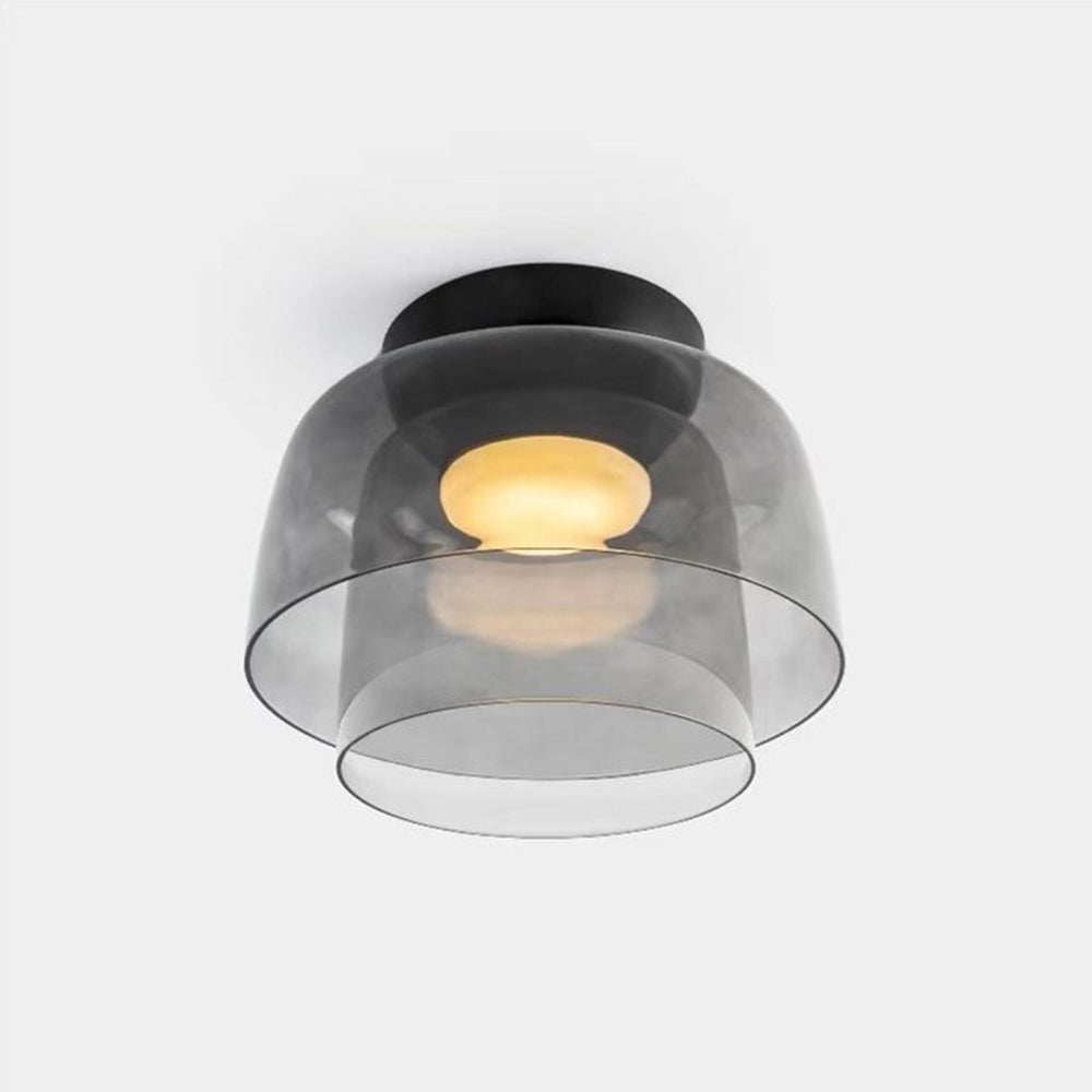 Aria Modern Simple Creative Glass Flush Mount Ceiling Light - Lamp Copper