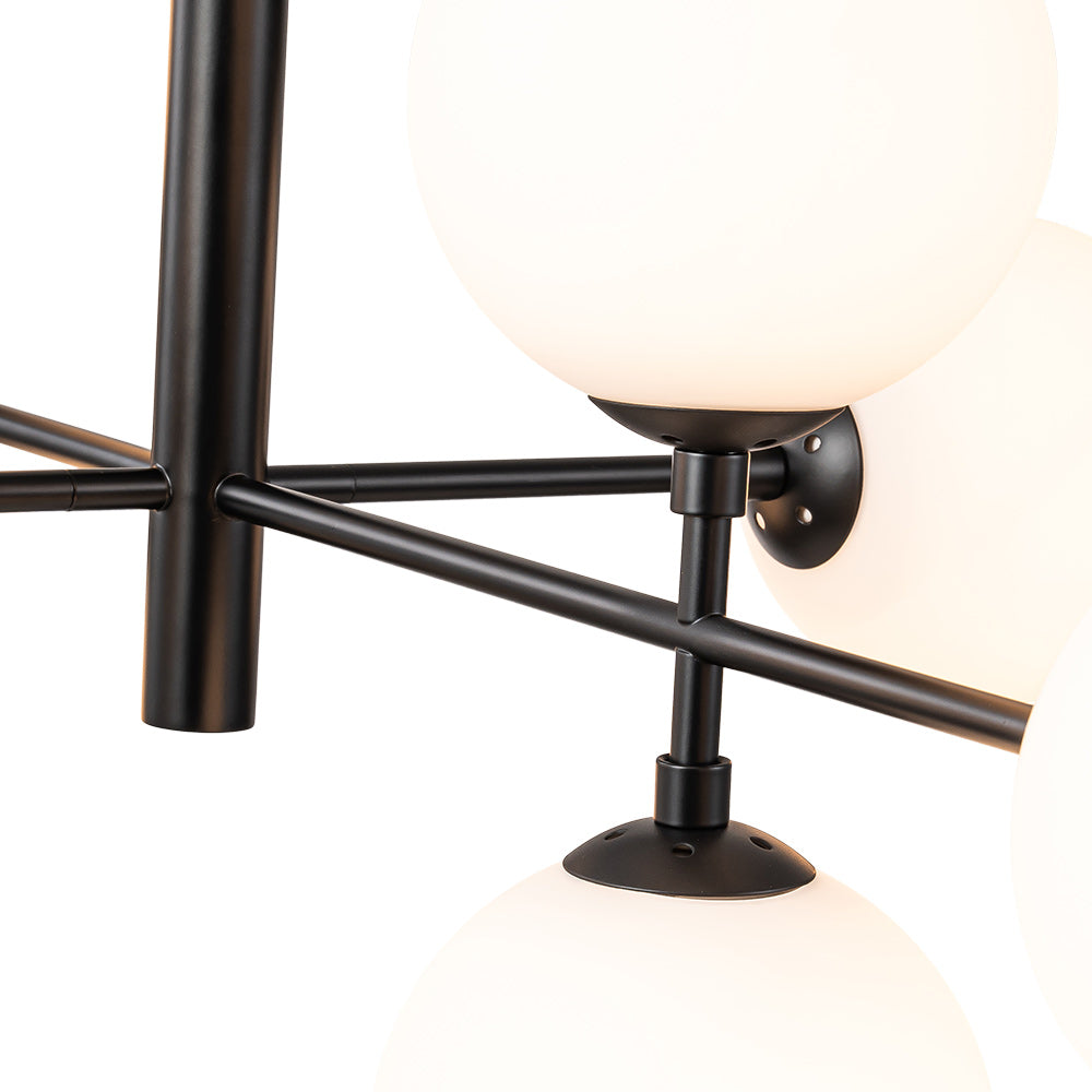 Glorioso Linear Glass Chandelier - Lamp Copper