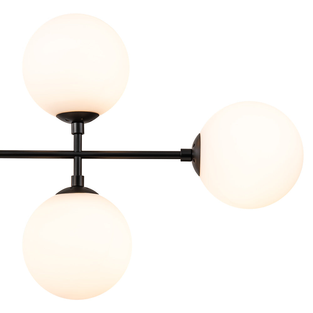 Glorioso Linear Glass Chandelier - Lamp Copper