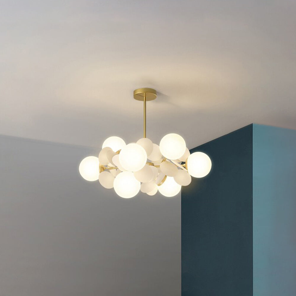 Nexen Multicolored Flower Branch Chandelier Living Room - Lamp Copper