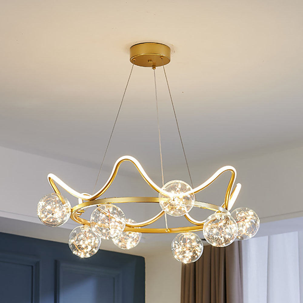 Arisha Nordic Creative Star Pendant Light Metal Living Room/Restaurant - Lamp Copper