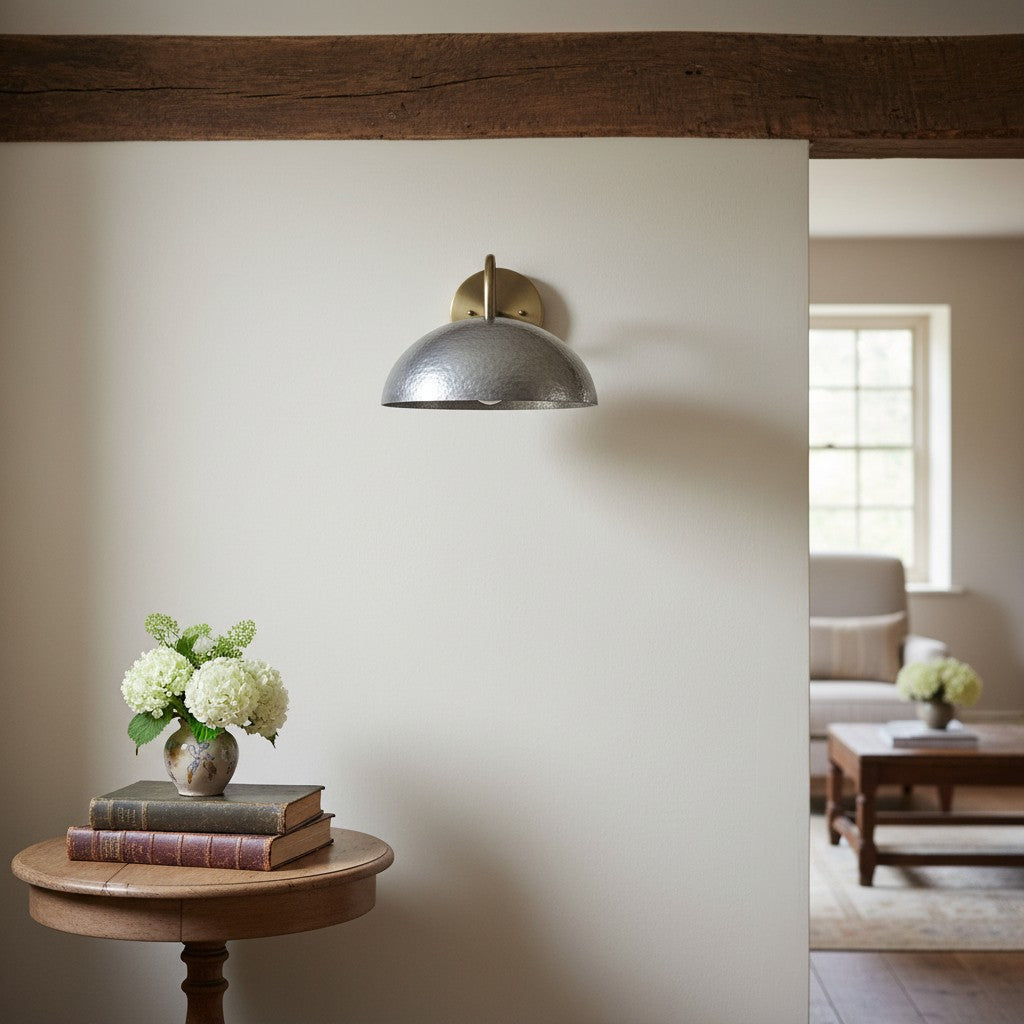 Disc Wall Sconce Metal Modern Vintage Hallway