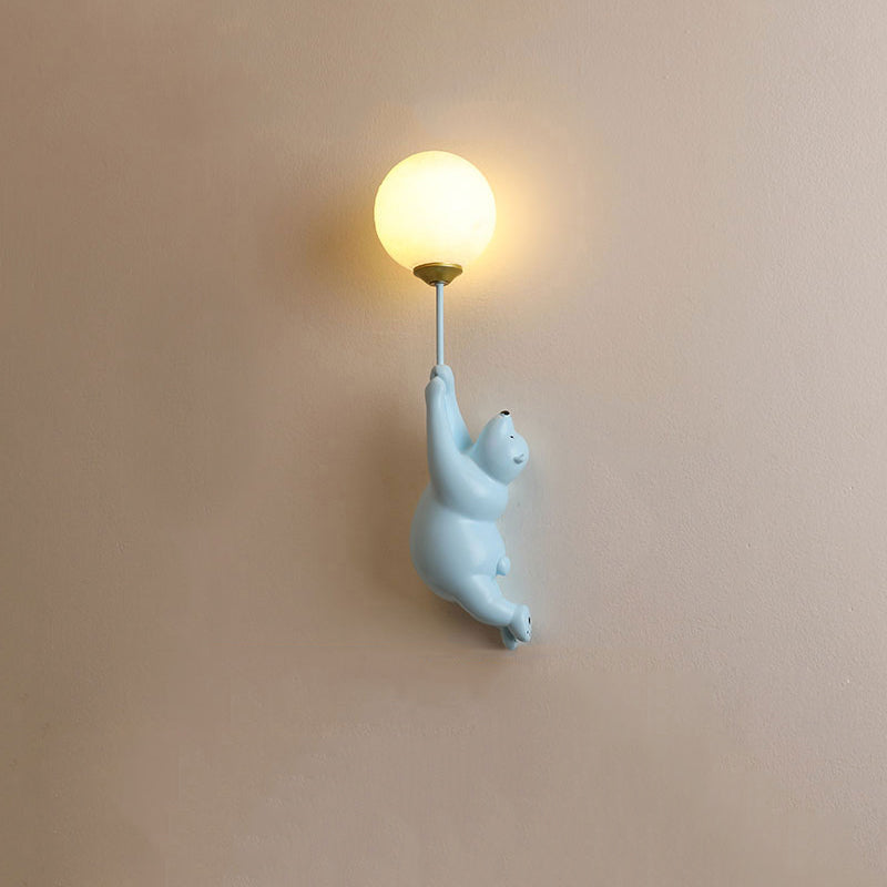 Bear Balloon Wall Reading Lamp - Lamp Copper