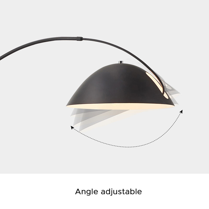 Avi Modrn Fishing Rod Metal Floor Lamp, Black - Lamp Copper