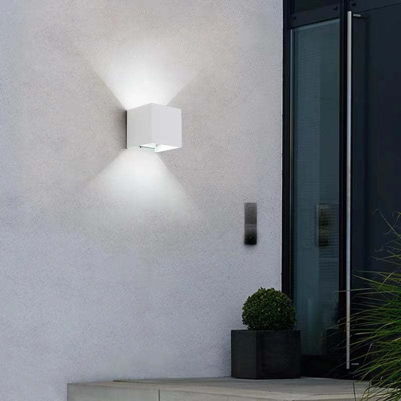 Nexu Modern Adjustable Square Outdoor Wall Lamp LED - Lamp Copper